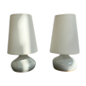 Pair of ceramic lamps