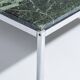 Square green marble coffee table, 1970s