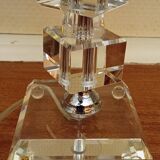 Modernist style glass lamp