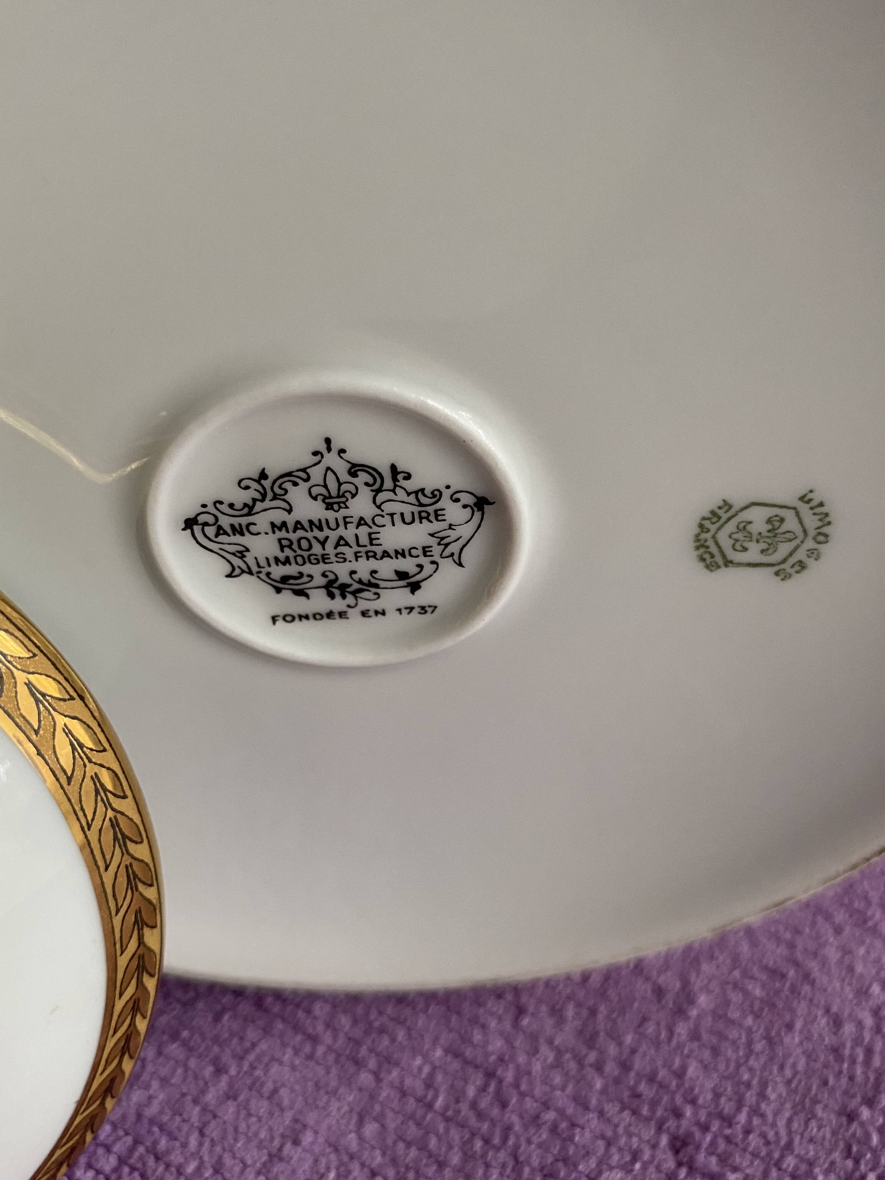 Antique coffee service from the Manufacture Royale Limoges