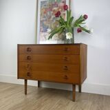 Scandinavian teak chest of drawers