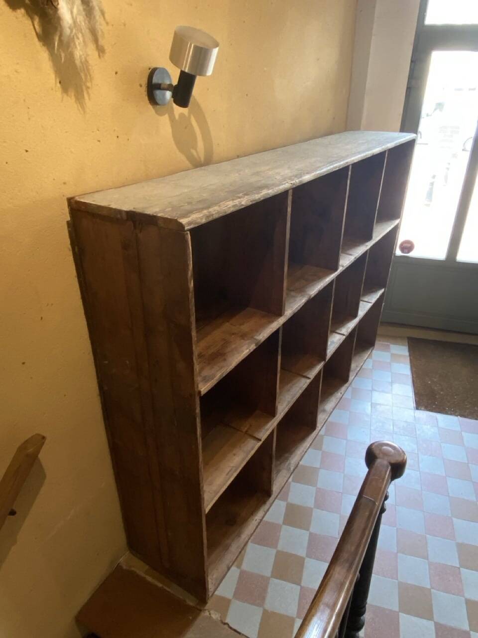 Antique workshop cabinet with drawers