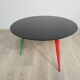 Table basse ronde pieds compas