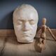 Masque en plâtre Ludwig van Beethoven vintage
