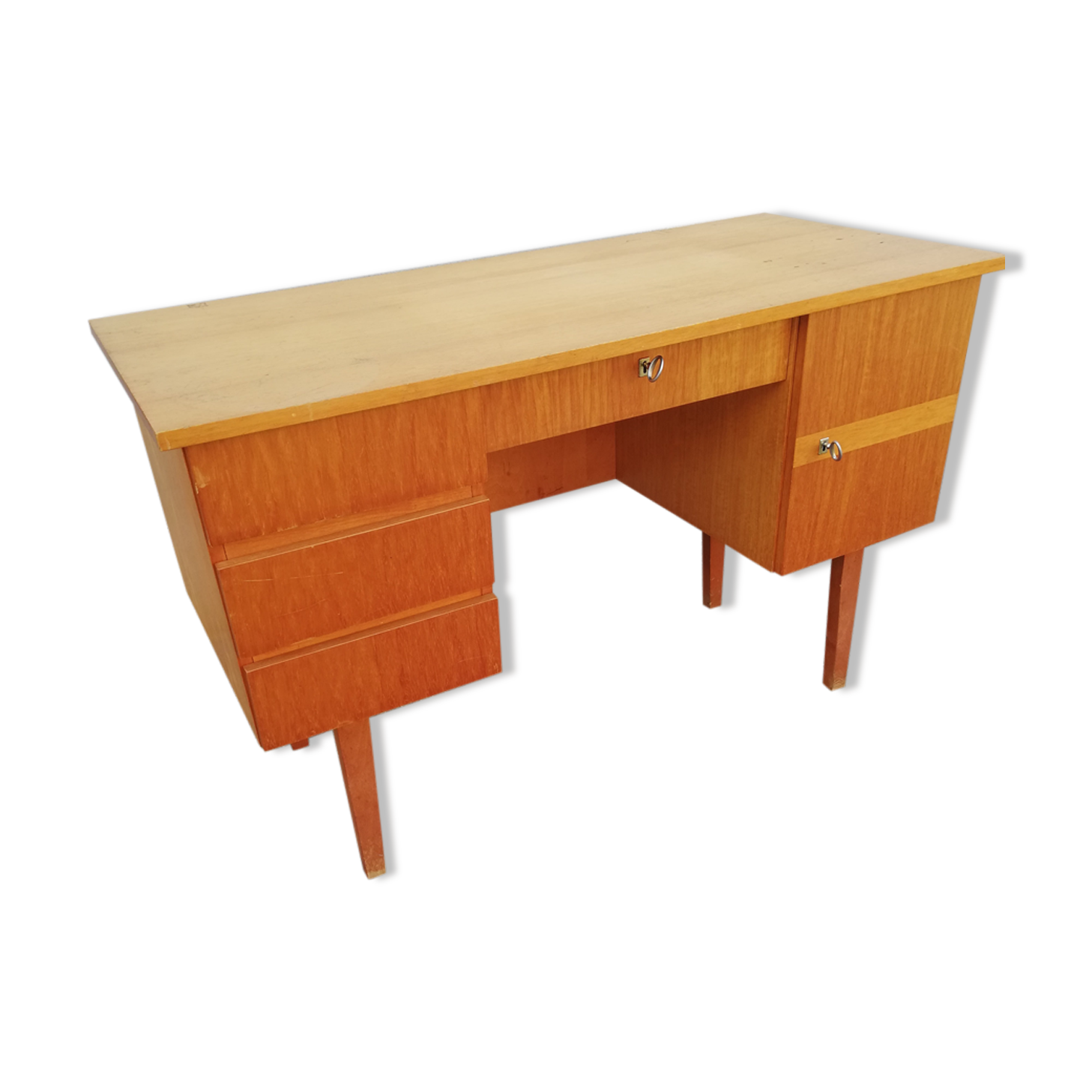 Vintage desk 4 drawers 1 door