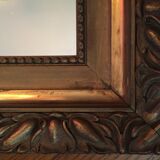 Miroir en bois doré  58x51cm