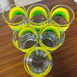 Series of 6 vintage Italy glasses