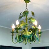 Tropical chandelier in sheet metal 1970.