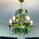 Tropical chandelier in sheet metal 1970.