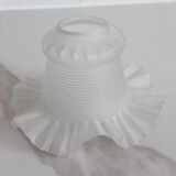 Glass lampshade, tulip; vintage light fixture