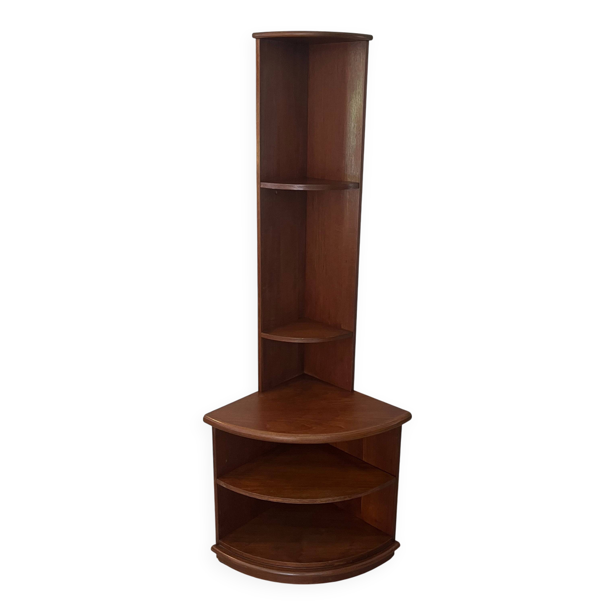 Vintage wooden corner cabinet