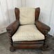 Leather club chair