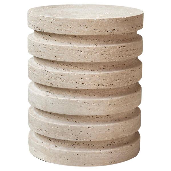 Table d'appoint, Travertine Layer Stool -