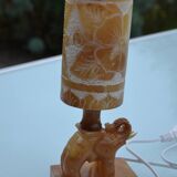 Alabaster elephant lamp