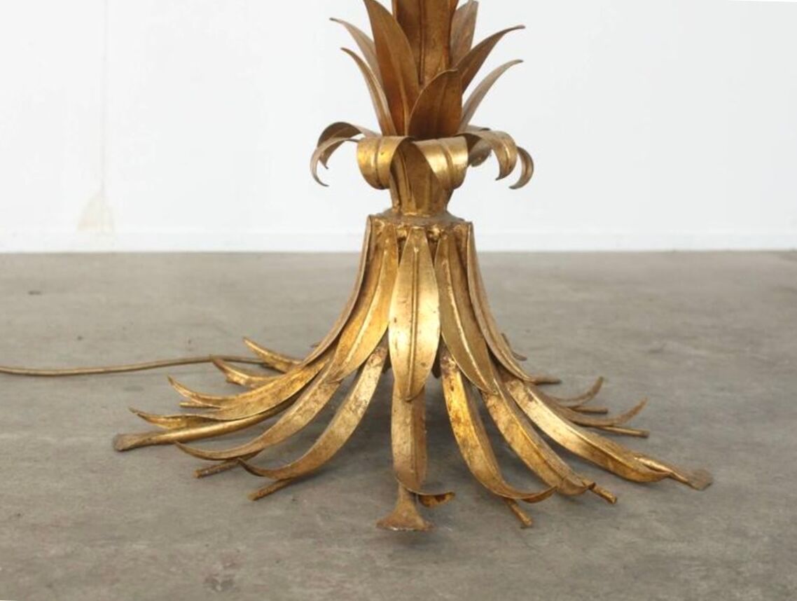 Lampadaire Hans Kögl métal doré