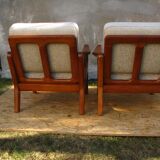 Paire de fauteuils de Juul Kristensen 1960
