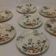 Lot of 13 old earthenware plates "iron earth"