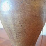 1950s pottery jug lamp and linen-style fabric lampshade