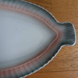 Plat poisson Digoin Sarreguemines zoomorphe