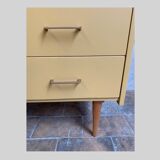 Vintage ochre chest of drawers