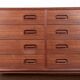 Large double chest of drawers, Danish in teak, 8 drawers, by Dyrlund 1960.