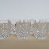 6 whiskey or water glasses 23cl crystal