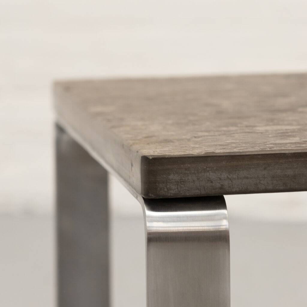 Slate & Chrome coffee table by Draenert 1970s