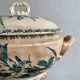 Vintage soup bowl in opaque porcelain from Gien - Glaieul model