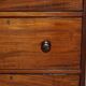 Pair of antique high chests of drawers from Castle Howard 1840 in hardwood.