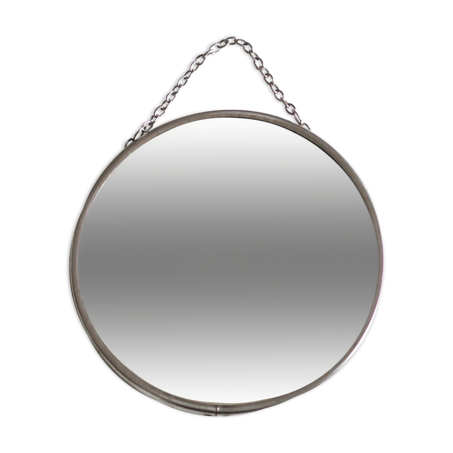 Round barber mirror, 50s