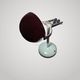Vintage lamp 1950 Gino SARFATTI arte luce .. Vintage table lamp in mauve