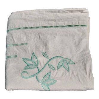 Antique linen cotton towel embroidery 268X207