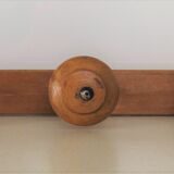 Wooden coat rack 5 hooks early twentieth