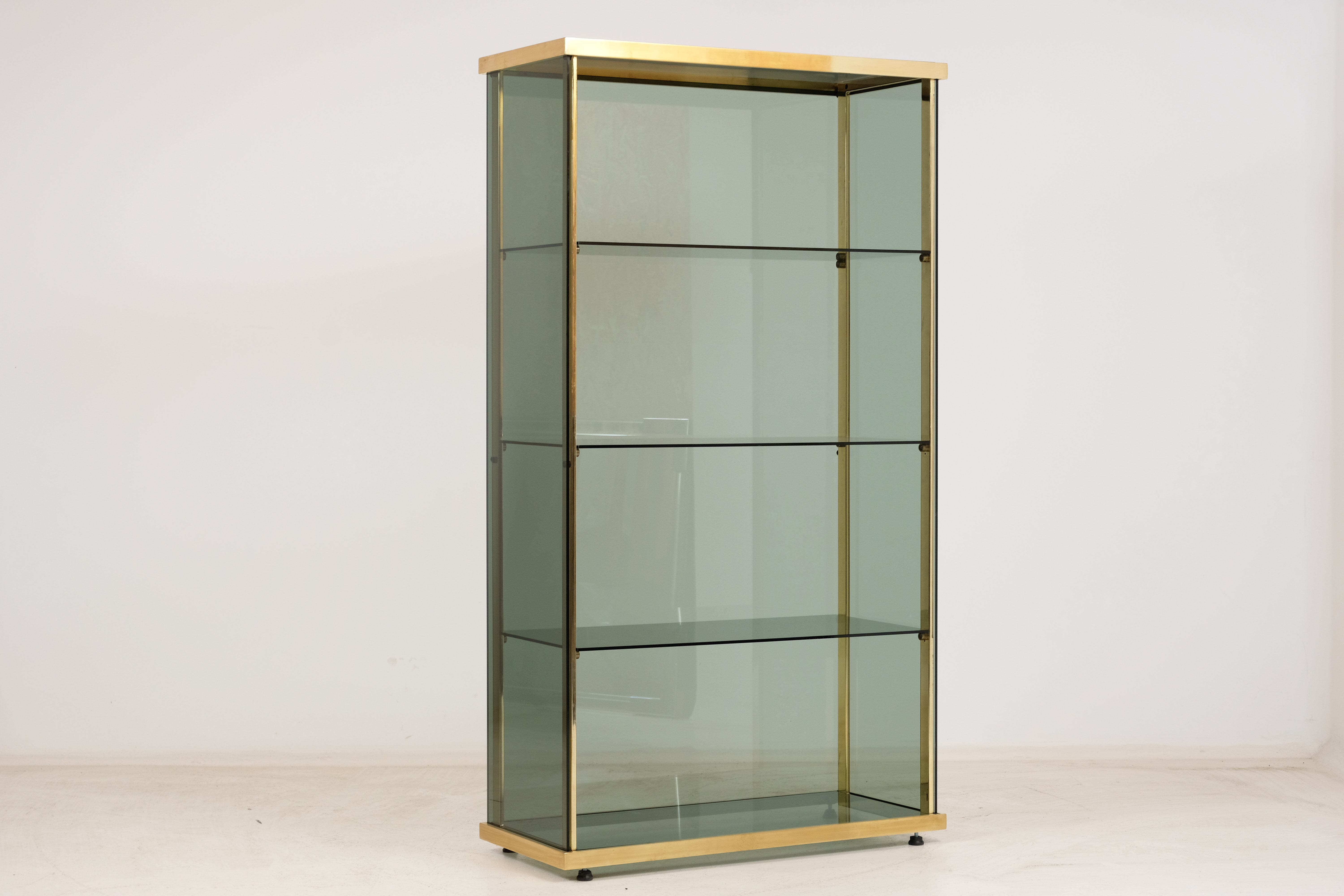 1960's glass and brass library