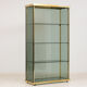 1960's glass and brass library