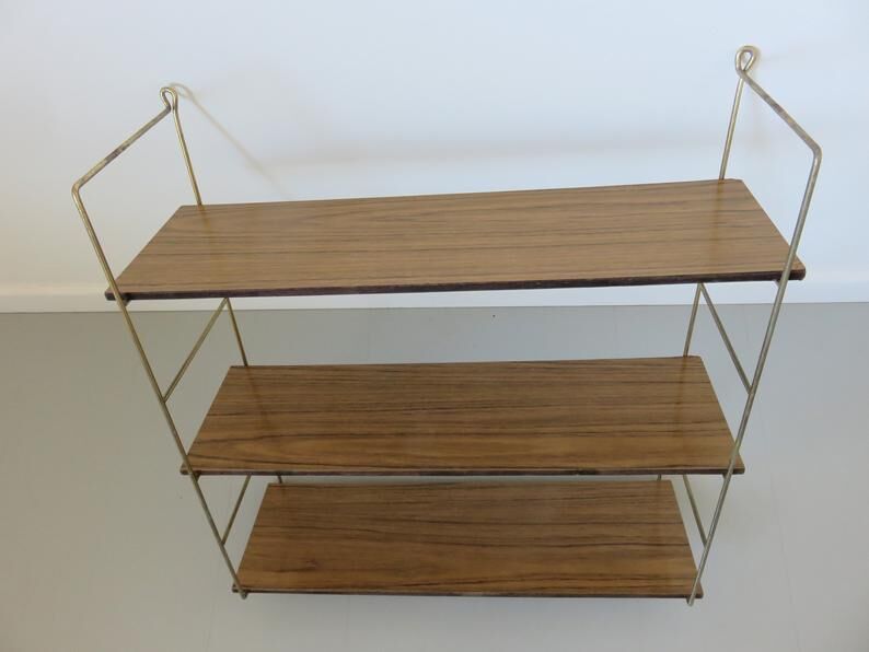 Flexible veneer formica veneer and 50s 60s gold metal