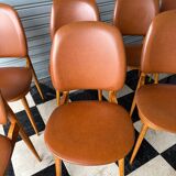 Series of 8 Pegase chairs by Baumann