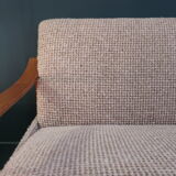 Scandinavian daybed of the 60s wood and fabric