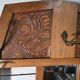 Art Deco coat rack wardrobe in solid oak