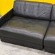 De Sede DS-76 Modular 2-Seater Sofa / Sofa Bed – Black Leather (1970s)