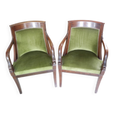 paire de fauteuils empire