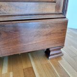 Walnut cabinet with Louis Philippe mirror door