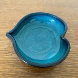 Vide poche Ancien Céramique Bleu Forme Cœur