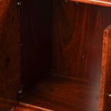 Vintage Italian sideboard in burl elm by Alberto Smania for Studio Smania Interni, Italy, 1960s