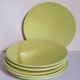 Six vintage Czech ceramic dessert plates