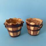 Duo de cache-pots vintage