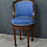 Louis XVI Style Beech Swivel Harpist Chair – Early 20th Century