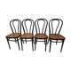 Suite of 4 Bistro chairs canned by ZPM for Thonet vintage 1950