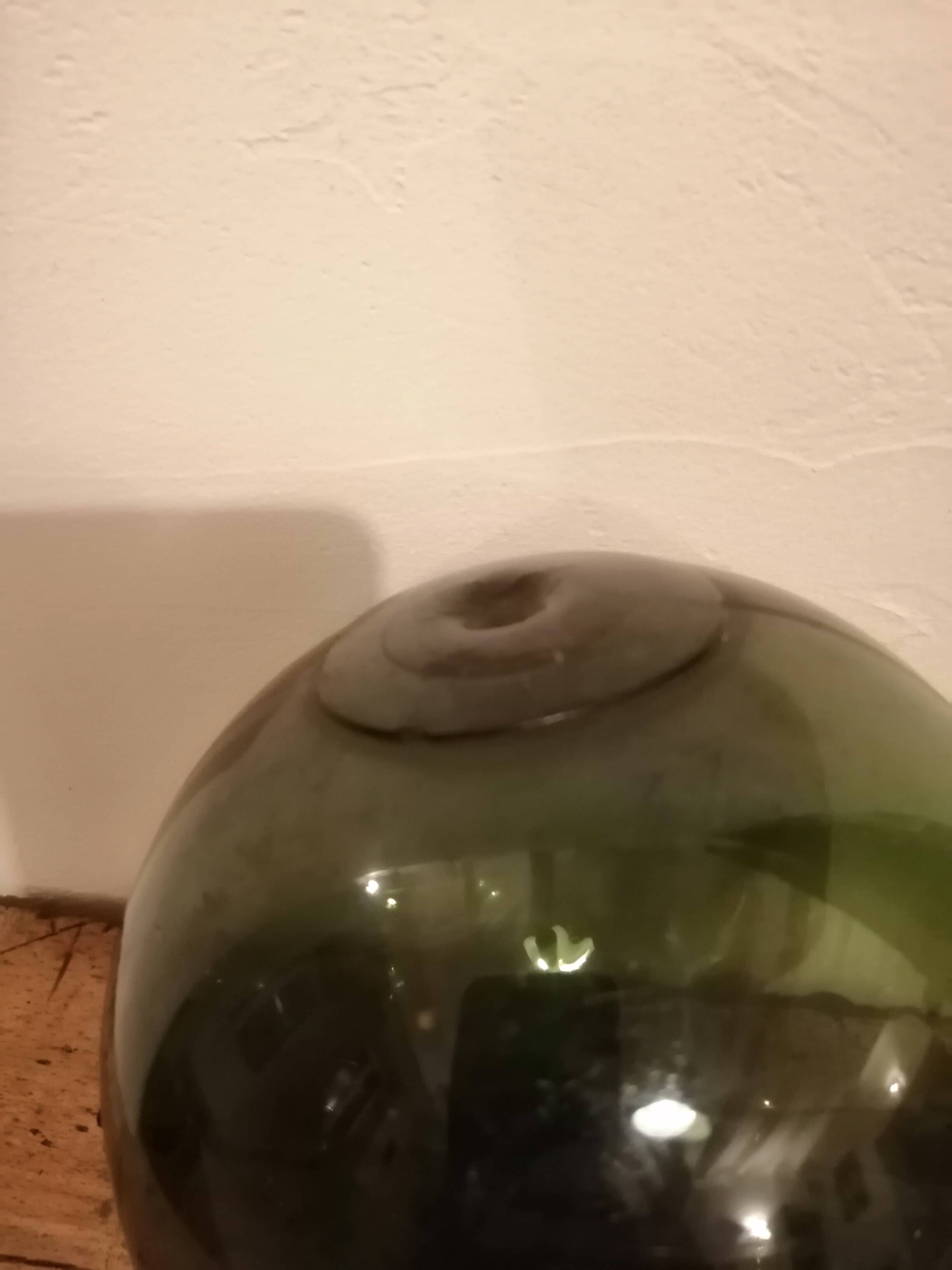 Old glass ball of fishing net