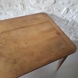 Clear wood farm table